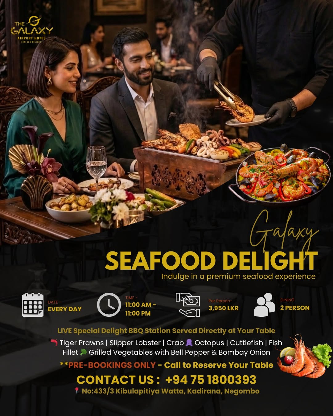 🦞🔥 Indulge in the Ultimate Seafood Experience at The Galaxy Airport Hotel!